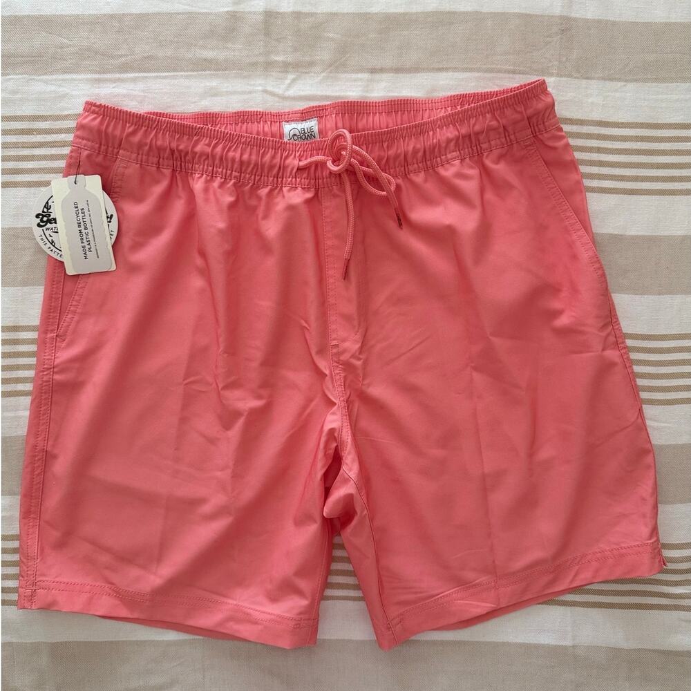 Blue Crown NWT | Saguaro color change swim trunks in pink (pattern when wet) | L